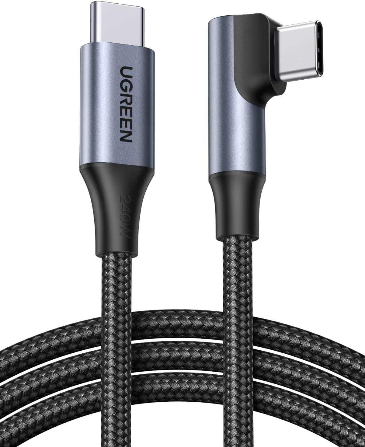 UGREEN USB-C L字ケーブル 240W PD対応