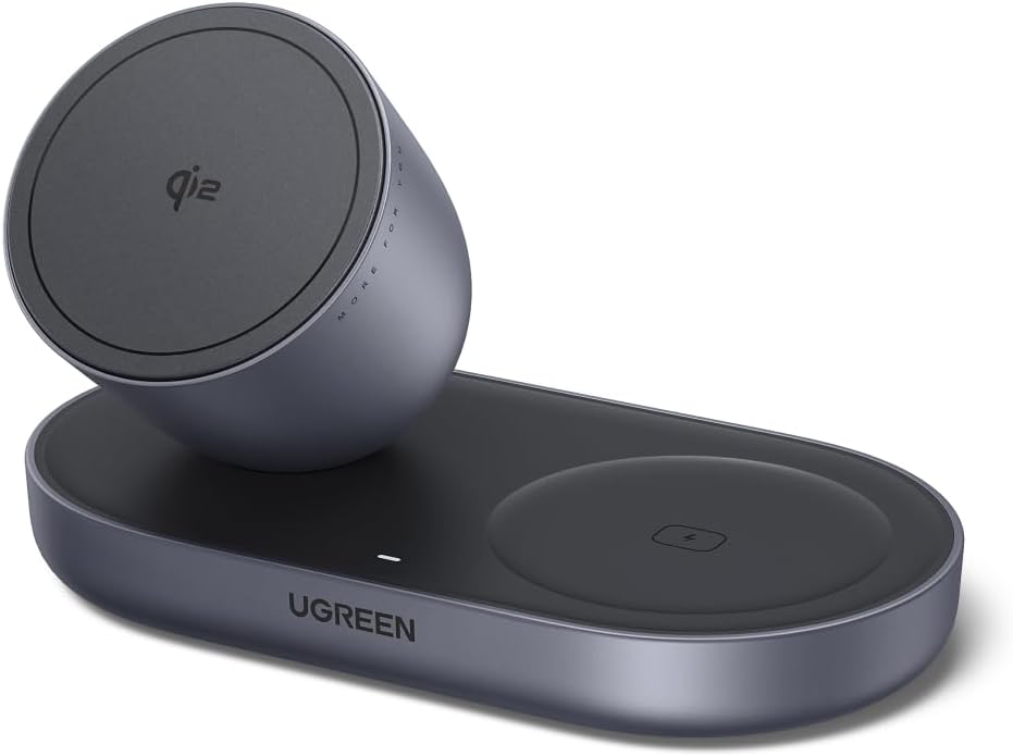 UGREEN Zapix 2-in-1 Qi2ワイヤレス充電器