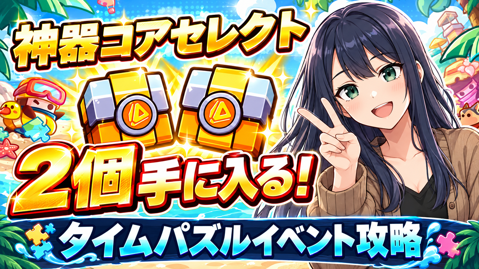 【ダダサバイバー】タイムパズル攻略｜累計850〜1000の目標ラインと交換優先度＆10月アップデート情報